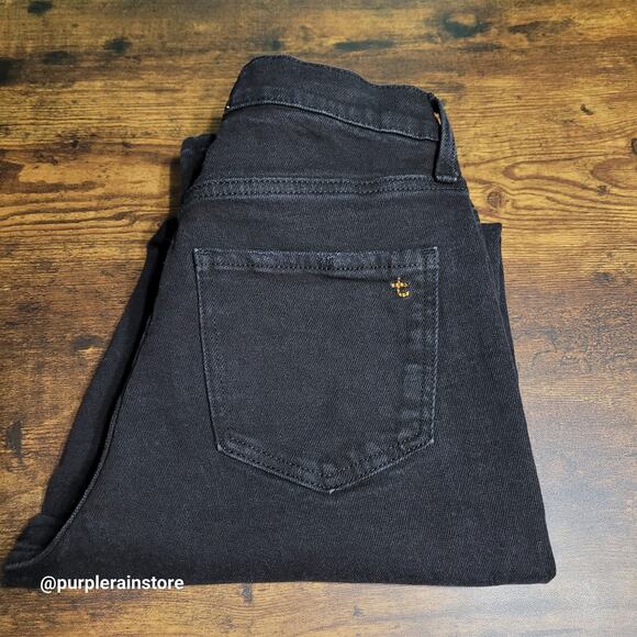 True Craft Jeans Size 2 Curvy High Rise Straight Black Wash Stretch Denim - Picture 3 of 11